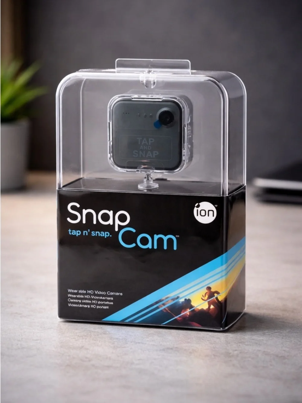 NIB iON Wireless Snap Cam Tap n Snap Wearable HD Video Camera